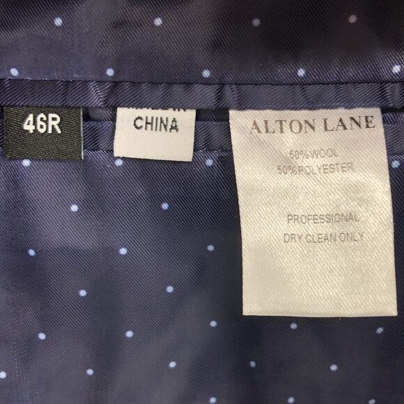 ALTON LANE Mercantile Suit Jacket 46R Grey Tailored Fit Blazer Sports Coat NWOT - Picture 8 of 8